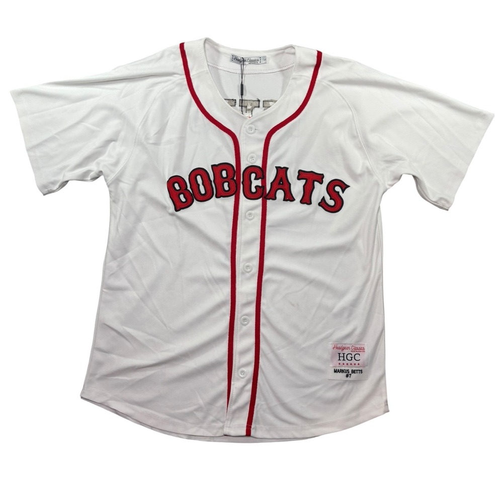Mookie Betts #7 Bobcats High School Headgear Classics Baseball Jersey Mens Large